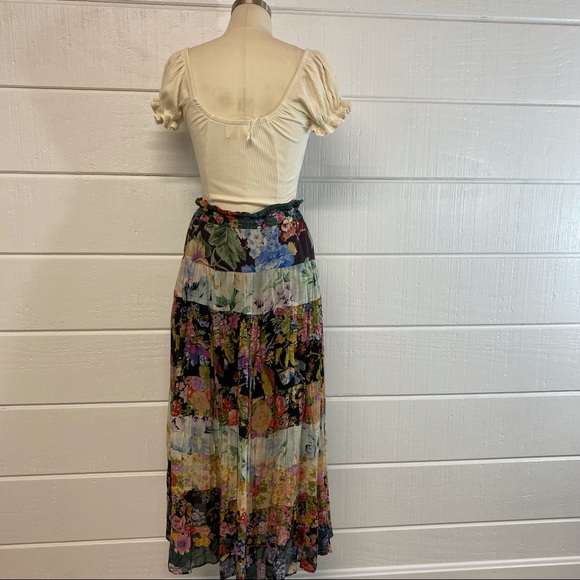 Vintage Avant Guarde Boho MIDI skirt - Picture 2 of 4